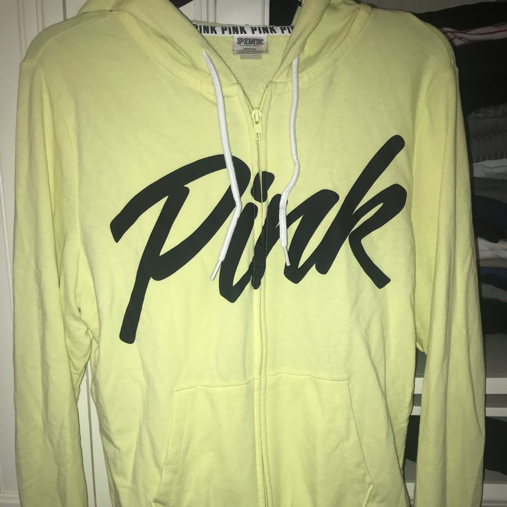 Victoria’s Secret PINK- neon yellow light sweater